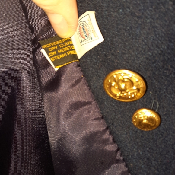 Rothschild Navy Girls Long Coat size 12 - Picture 8 of 12